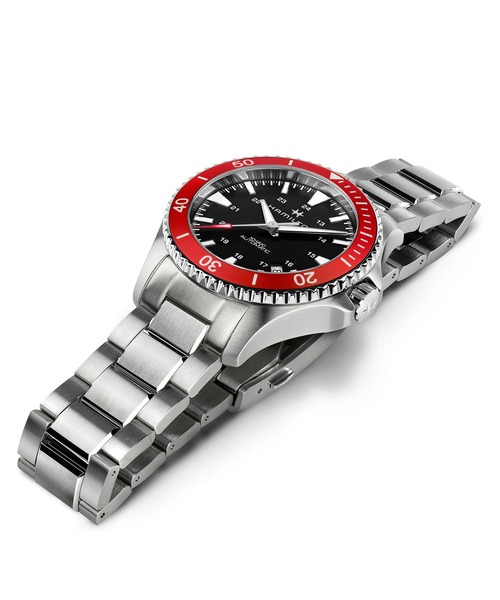腕時計 HAMILTON 「ハミルトン」 腕時計 Khaki Navy （カーキ ネイビー） スキューバ オート 自動巻き 40MM ブラック×シルバの画像