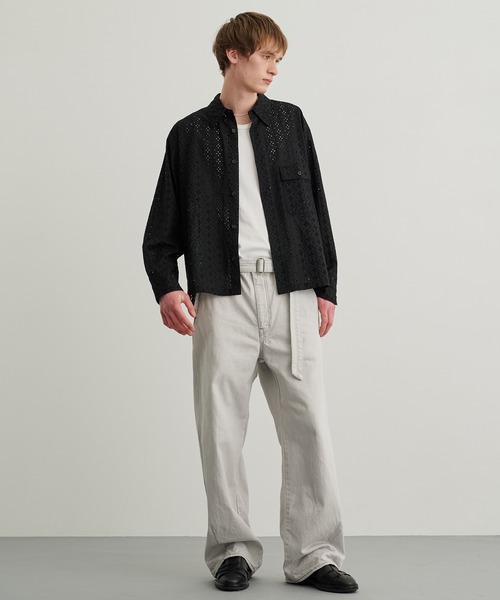 PUBLIC TOKYO ジーンズ SHIOTA BASIC ベルテッドデニムパンツ