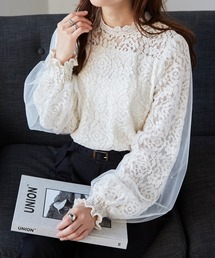 POPPY チュールドッキングブラウス ブーケチュールドッキングブラウス – レディースファッション