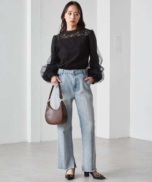 anana キャンディースリーブドッキングブラウス anana 30％OFF anana アナナ キャンディースリーブドッキング