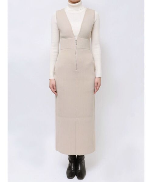 LAGUNAMOON（ラグナムーン） ジャンパースカート IラインフロントZIP