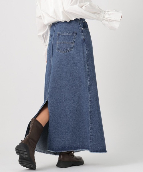 BAYFLOW（ベイフロー） デニムスカート ベルトレスデニムスカート