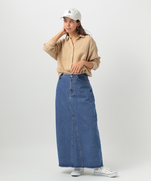 BAYFLOW（ベイフロー） デニムスカート ベルトレスデニムスカート
