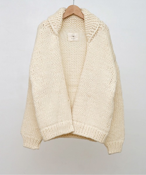 bukht カーディガン 「bukht / ブフト」Peruvian Hand-knit Buttonless 