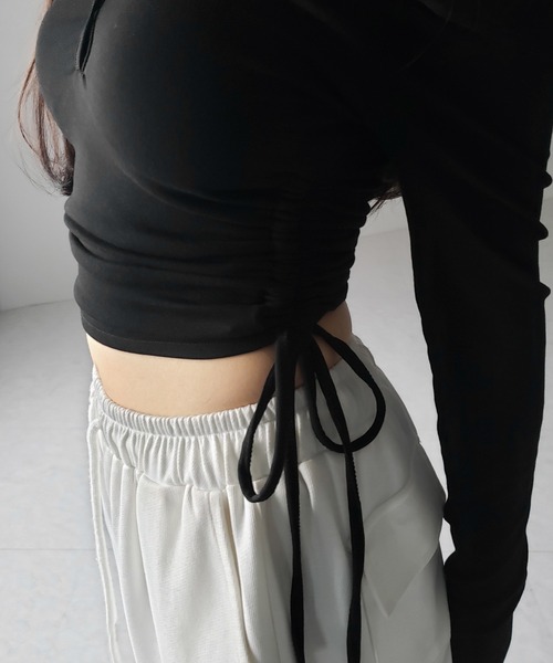 me+em select（ミームセレクト） tシャツ 「 2WAY ／ 裏起毛 」ナナメ