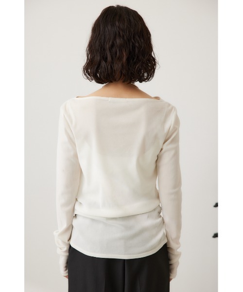 tシャツ シアーベロアライクトップス レディース crie conforto tシャツ シアーベロアライクトップス レディース