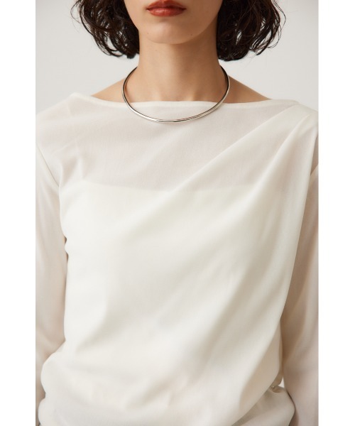 tシャツ シアーベロアライクトップス レディース crie conforto tシャツ シアーベロアライクトップス レディース