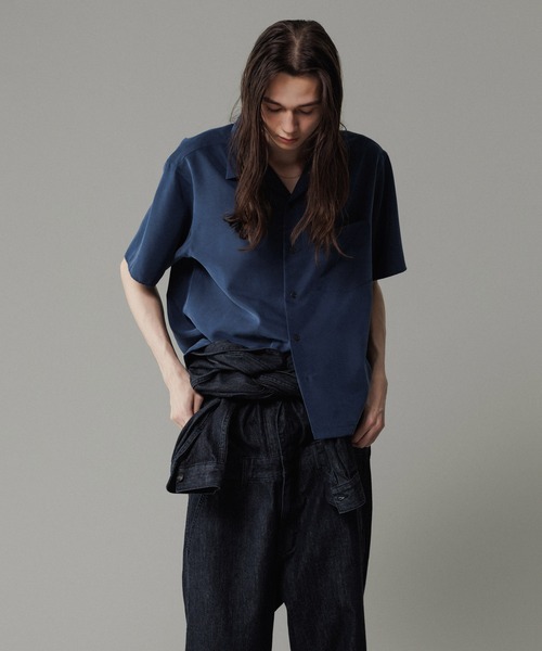 ADAM ET ROPE'（アダムエロペ） シャツ リラックス ドレープ レーヨン