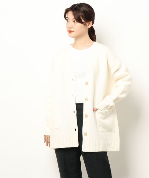 「A part by」 ニットカーディガン FREE オフホワイト レディース_画像2