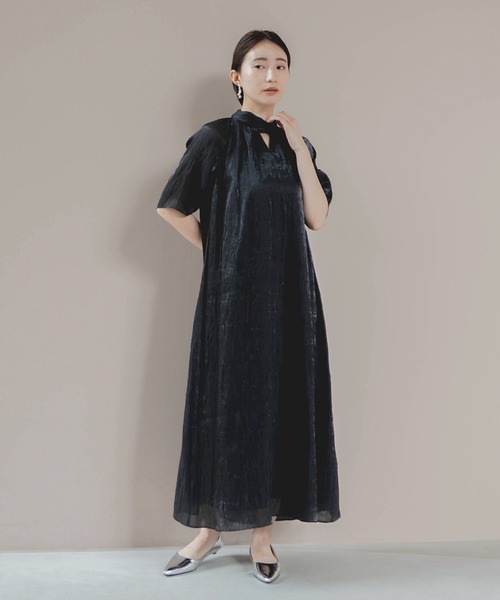 kaene 「kaene」 半袖ワンピース FREE ブラック レディース