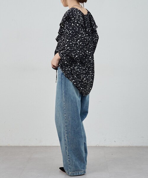 SHENERY（シーナリー） ブラウス シャツ 「新柄登場！」フリルカラー