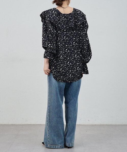 SHENERY（シーナリー） ブラウス シャツ 「新柄登場！」フリルカラー