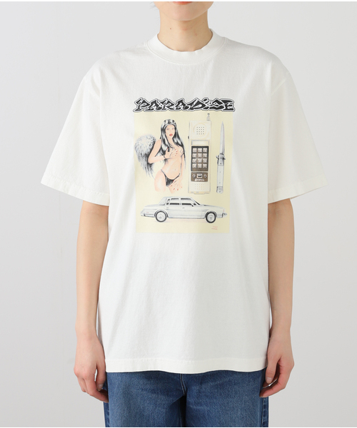 PARADIS3 NYC パラダイス falling angel 長袖Tシャツ PARADIS3 NYC パラダイス falling angel 長袖Tシャツ - メルカリ