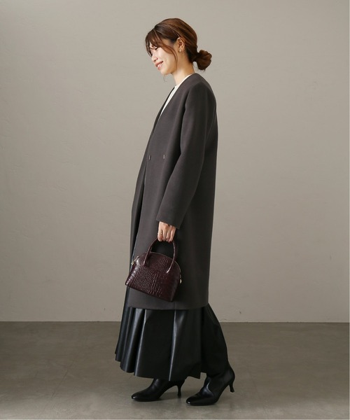 La TOTALITE（ラ トータリテ） ノーカラーコート 38 ベージュ