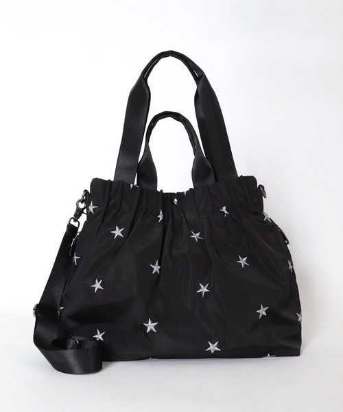 Three Four Time トートバッグ 刺繍3WAYBAG @ レディース
