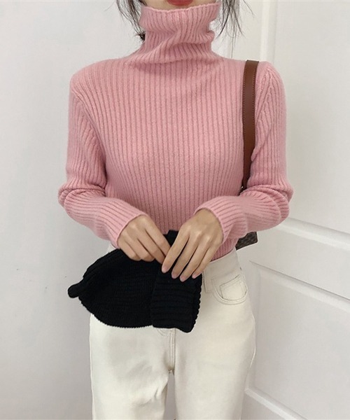 「HALEY PESCA」 タートルネックニット FREE ブラック レディース_画像2