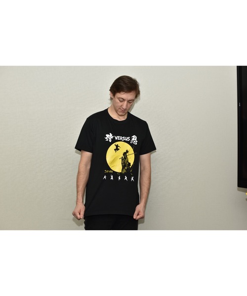 JIN+（ジンプラス） tシャツ 侍＆忍者 JINプラスブラックTシャツ