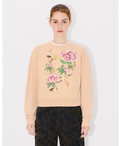 トレーナー スウェット 'KENZO Peonies' コットン スウェット レディース KENZO トレーナー スウェット 'KENZO Peonies' コットン