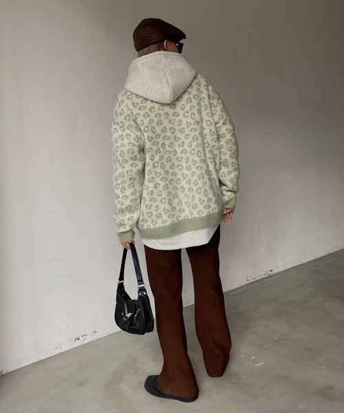 「SHAGGIE」 カーディガン FREE グリーン レディース_画像5