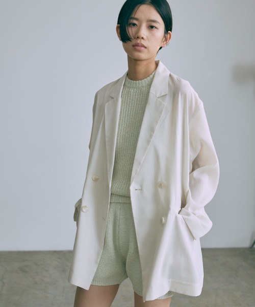 ※bbbEN NEUNE エンノイム レディース ジャケット テーラード EN NEUME ジャケット テーラードジャケット Semi-Sheer Oversized