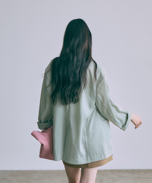 EN NEUME ジャケット テーラードジャケット Semi-Sheer Oversized