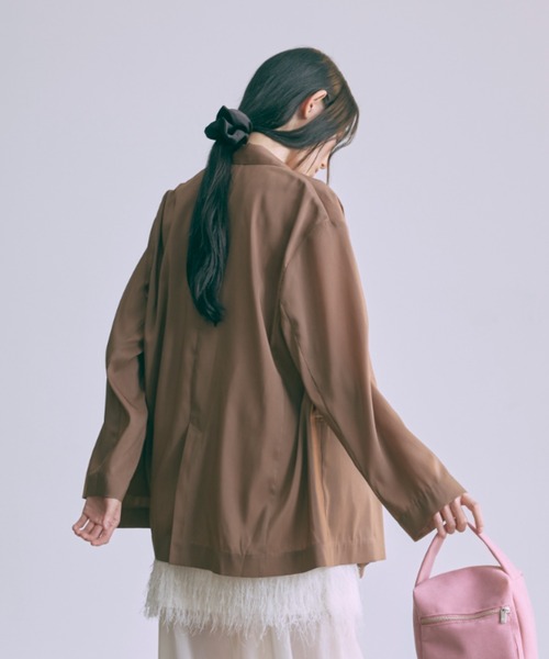 EN NEUME ジャケット テーラードジャケット Semi-Sheer Oversized