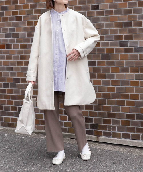 FORK&SPOON（フォークアンドスプーン） ノーカラーコート 1 ブラック