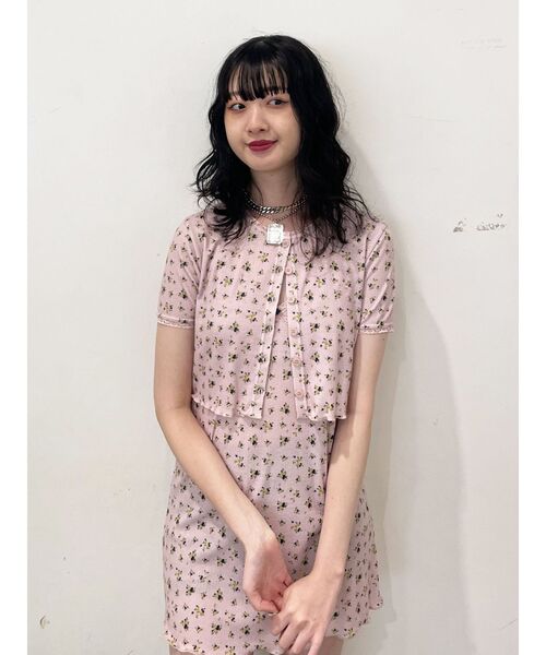 jouetie（ジュエティ） ワンピース レースフラワーカットキャミ