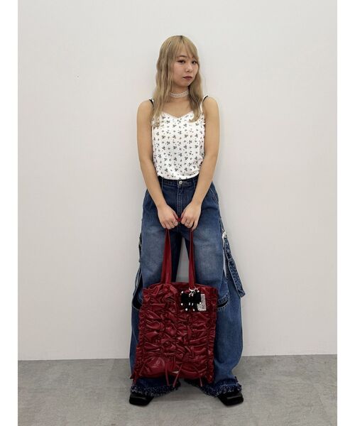 jouetie（ジュエティ） ワンピース レースフラワーカットキャミ