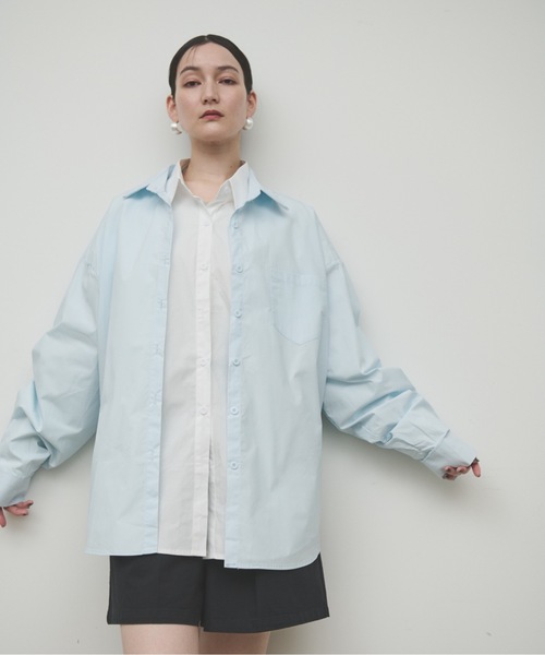ブラウス シャツ Basic Oversized Shirt レディース ブラウス シャツ Oversize basic shirt / オーバーサイズ