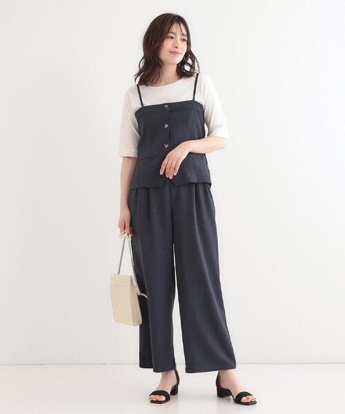 DRESS CAMP 星柄キャミ 美品 編み上げ フレア M相当 日本製 セットアップ】チェーン柄 キャミソール＋スカート ツーピース