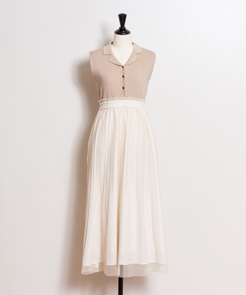 NOELA（ノエラ） ワンピース 「15周年」ニットチュールドッキング