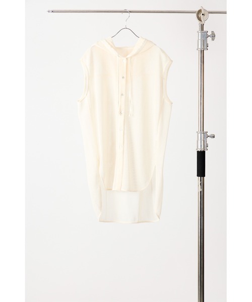 CHIGNON メッシュフーディチュニックシャツ CHIGNON 】メッシュフーディチュニックシャツ | valance 福井