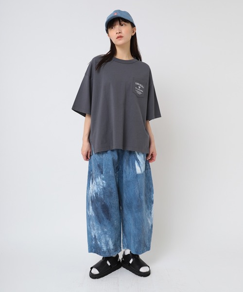 URCH RNA tシャツ M2430 ジカンガプリントポケ半T レディース