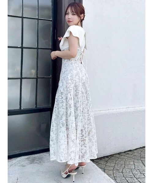 dazzlin ワンピース オパールフラワーコルセットワンピース