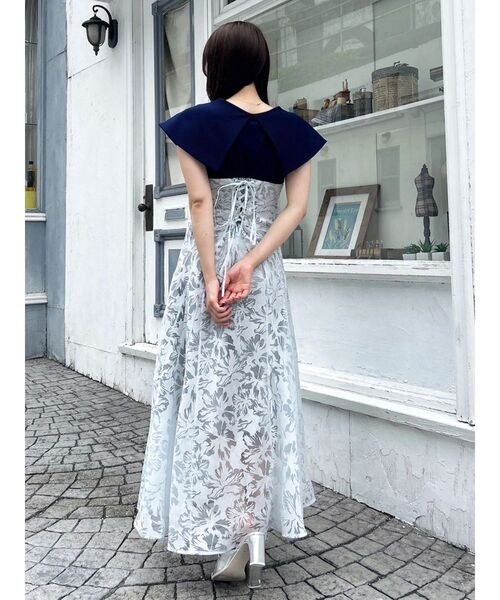 dazzlin ワンピース オパールフラワーコルセットワンピース