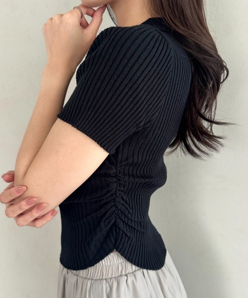 tシャツ 襟付きVネック半袖トップス ポロニット レディース : ZOZOTOWN