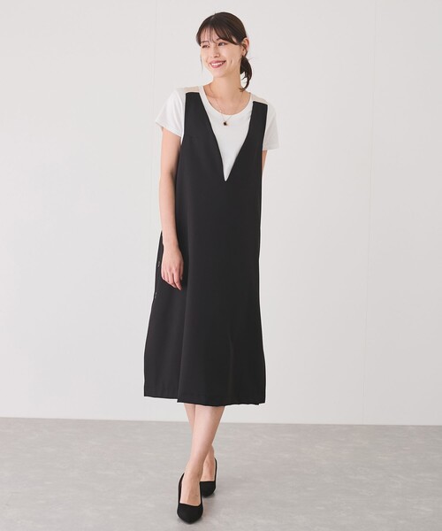 JAYRO ジャンパースカート 2色使いジャンスカ : ZOZOTOWN Yahoo