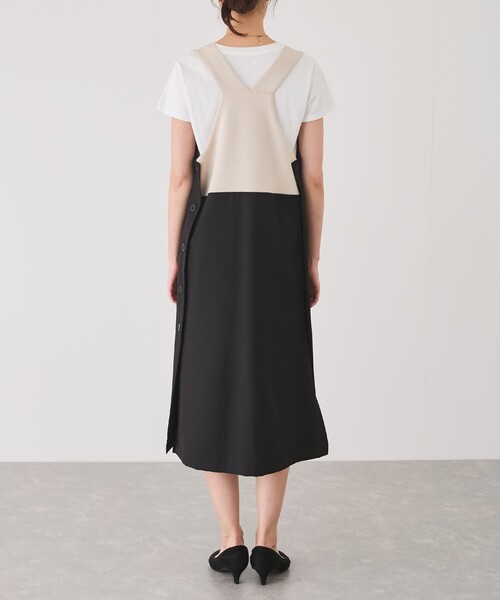 CHISHIRO チシロ　ジャンスカ（前後着着用可） CHISHIRO/チシロ 浜松産天日干しリネンジャンバースカート