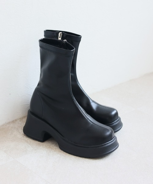 「VIVIAN」 ショートブーツ L ブラック系その他3 レディース_画像3