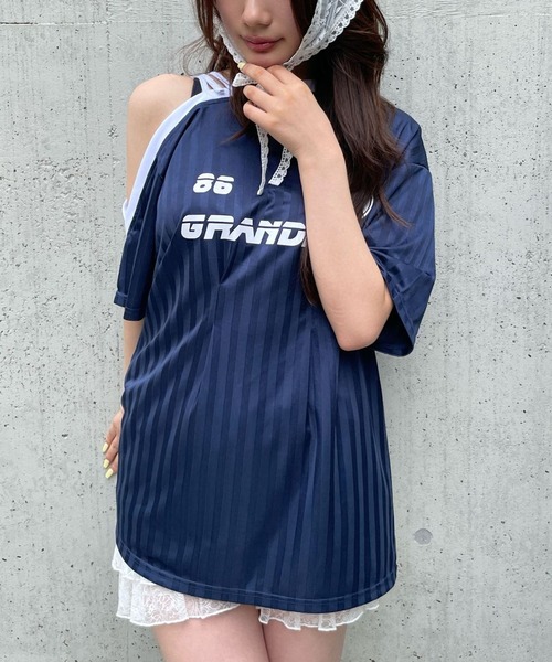 2025ssワンピース 2025SS】lady mode shirring デザインデニムワンピース