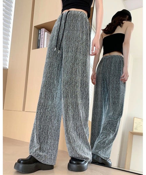 パンツ Happiness FUNdaysion パンツ ラメリラックスパンツ レディース : ZOZOTOWN Yahoo