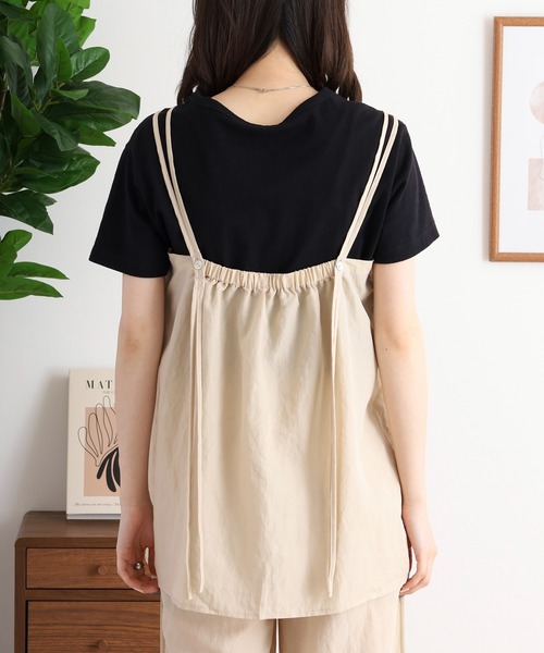 FUNALIVE ブラウス シャツ センタースリットキャミソール＋イージー