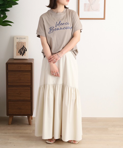 tシャツ EGLANTINE ロゴ半袖Tシャツ「日本製」 レディース EGLANTINE tシャツ ロゴ半袖Tシャツ「日本製」 レディース