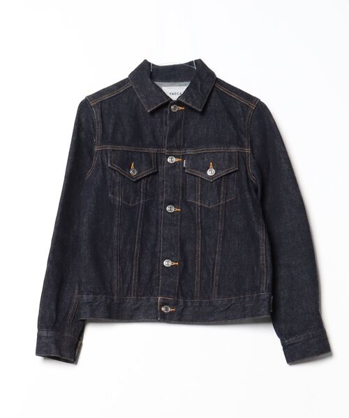 美品　ヤエカ　デニムジャケット　ネイビー￼ YAECA（ヤエカ）デニムジャケット 紺 サイズ:XL メンズ