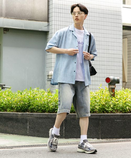 SENSE OF PLACE by URBAN RESEARCH シャツ マーブルオープンカラー