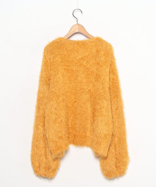 「flower」 ニットカーディガン FREE オレンジ レディース_画像2