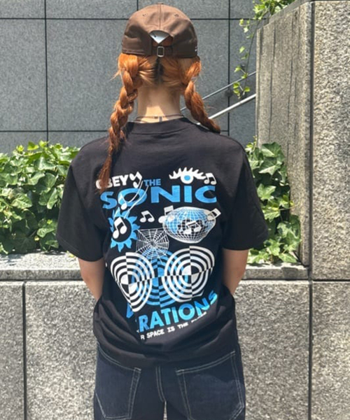 売れ筋商品|||オベイ Tシャツ レディース トップス SPRINKLED - Top - black OBEY レディーストップス（色：ブラック系）｜ファッション