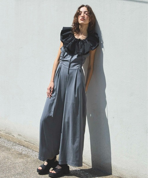 【限定品】 SPECIAL MAISON オールインワン All-In-One Open Back Shirring サロペット・オーバーオール・オールインワン
