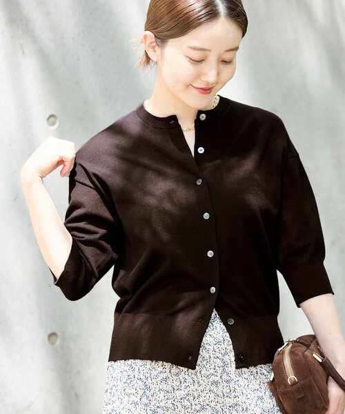 IENA（イエナ） カーディガン 「追加2」LEVITAクルーカーディガン